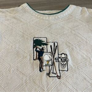 Vintage Carmel, Golf‎ Embroidered Crewneck Sweater, made in USA